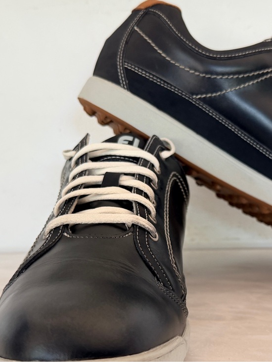 FootJoy Contour Casual Golf Shoes Men’s 10M Black Leather Spikeless 54244 main image 8